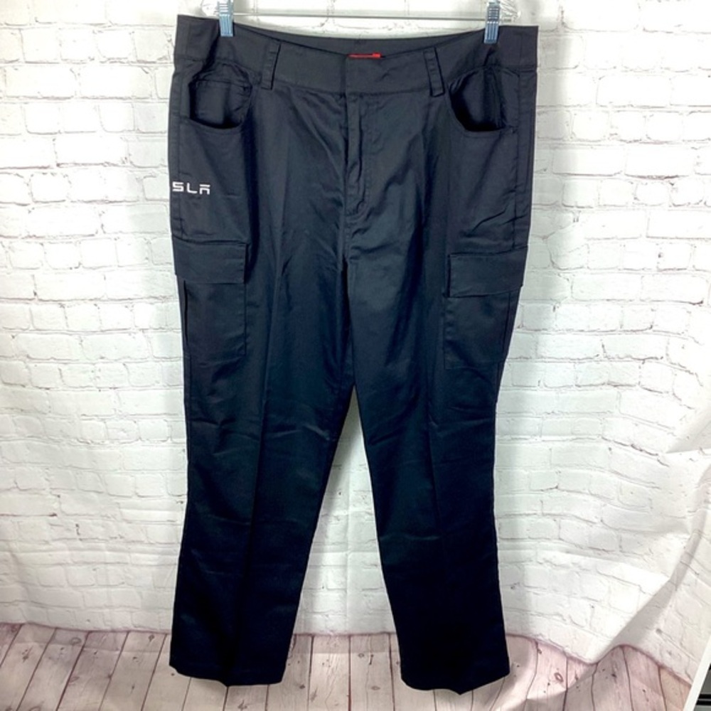 TESLA‎ Official Men’s Staff Cargo Pant Black W/White Logo NWOT Men’s Size 38x32